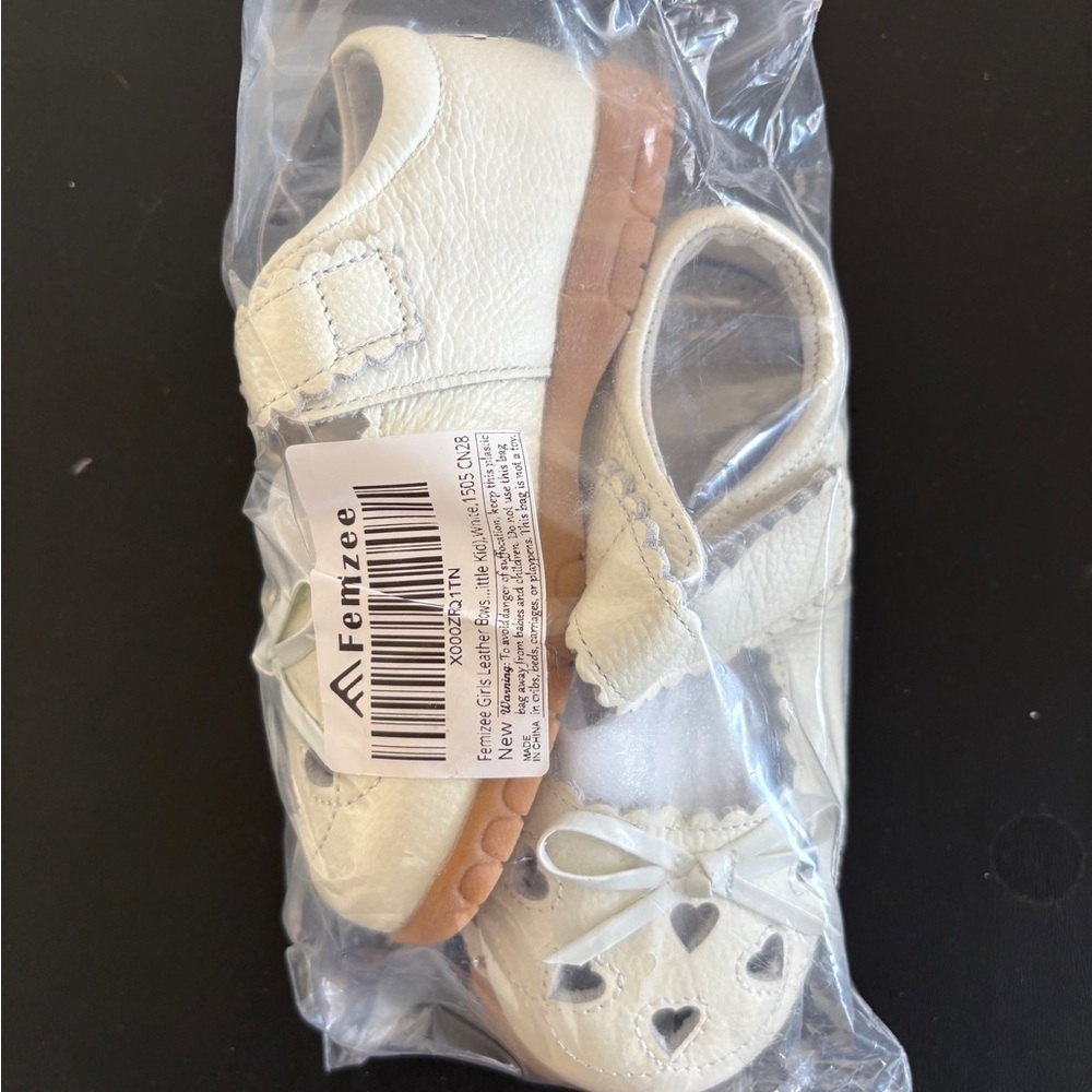 New Little Girl Size 11 Mary Jane Leather bows dress show